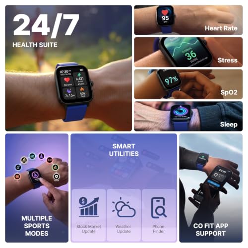 TIMEX iConnect Power 1.83"(4.6cm) Display, 15 Days Battery Life Smartwatch - TWIXW1802T