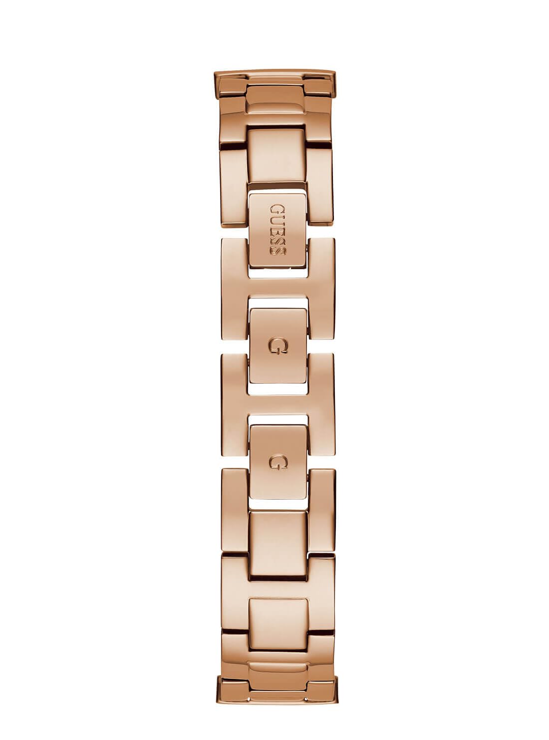 GUESS Stainless Steel Analog White Dial Women Watch-Gw0401L3, Rose Gold Band