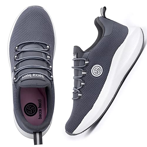 Bacca Bucci® Women Savage Running Shoes/Sneakers for Running/Gym/Training/Casual Walking Sports Shoe for Girls/Women- Grey, Size UK41