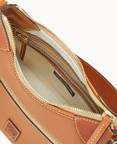Dooney & Bourke Handbag, Pebble Grain Small Hobo Shoulder Bag - Brown, Caramel, One Size