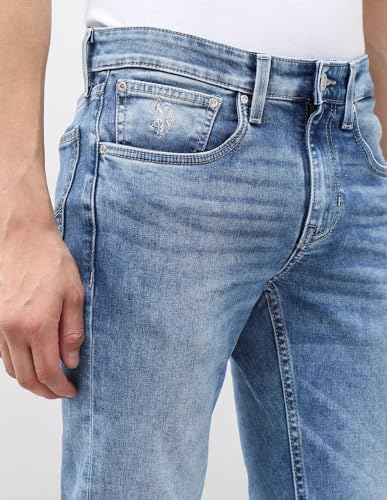 U.S. Polo Assn. Denim Co. Men's Regallo Skinny Fit Blue Jeans (UDJEN1955_Light Blue_40)