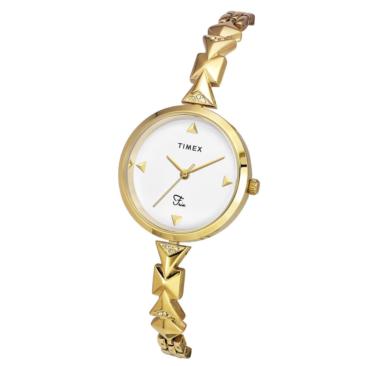 TIMEX Fria Women White Round Analog Watch - TWEL18301