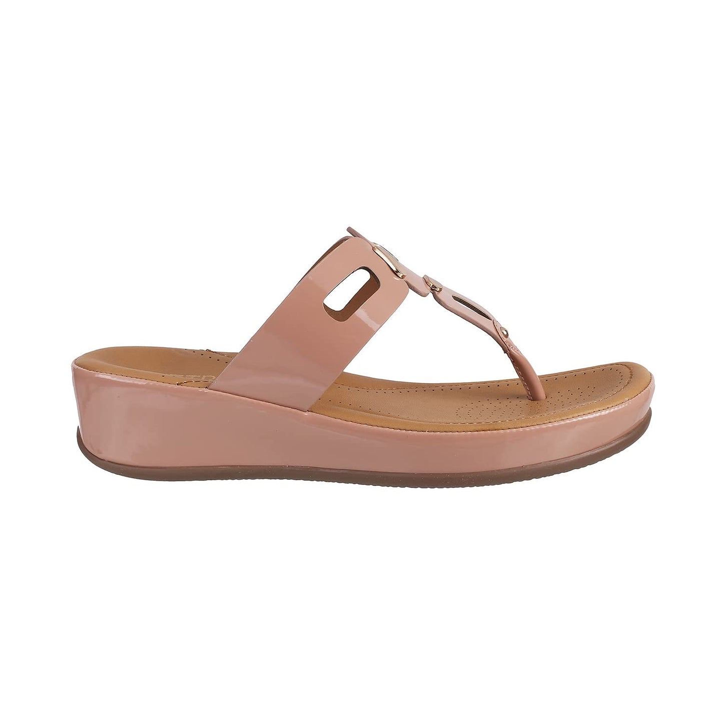 Metro Women's Peach Synthetic Sandals