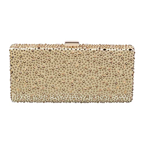 Metro Womens Synthetic Gold Clutch (One Size)