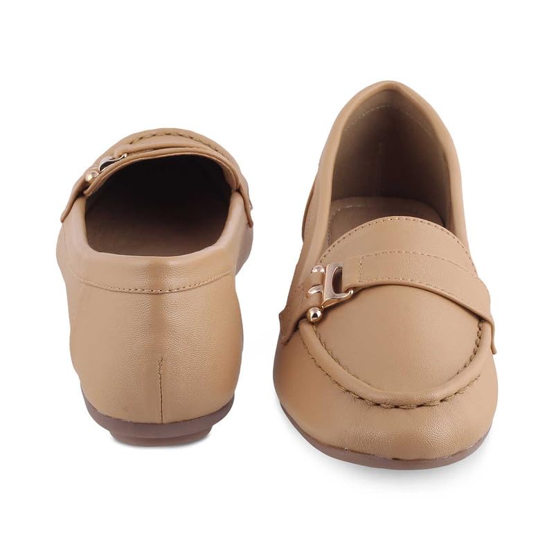 tresmode 239-LATIVA Beige Women Loafers EU/36 UK/3