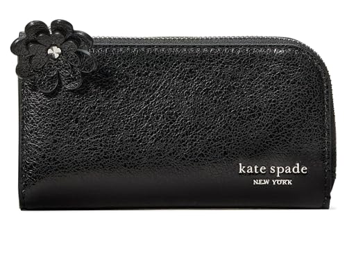 kate spade new york Devin Smooth Leather Small Slim Bifold Wallet, Black