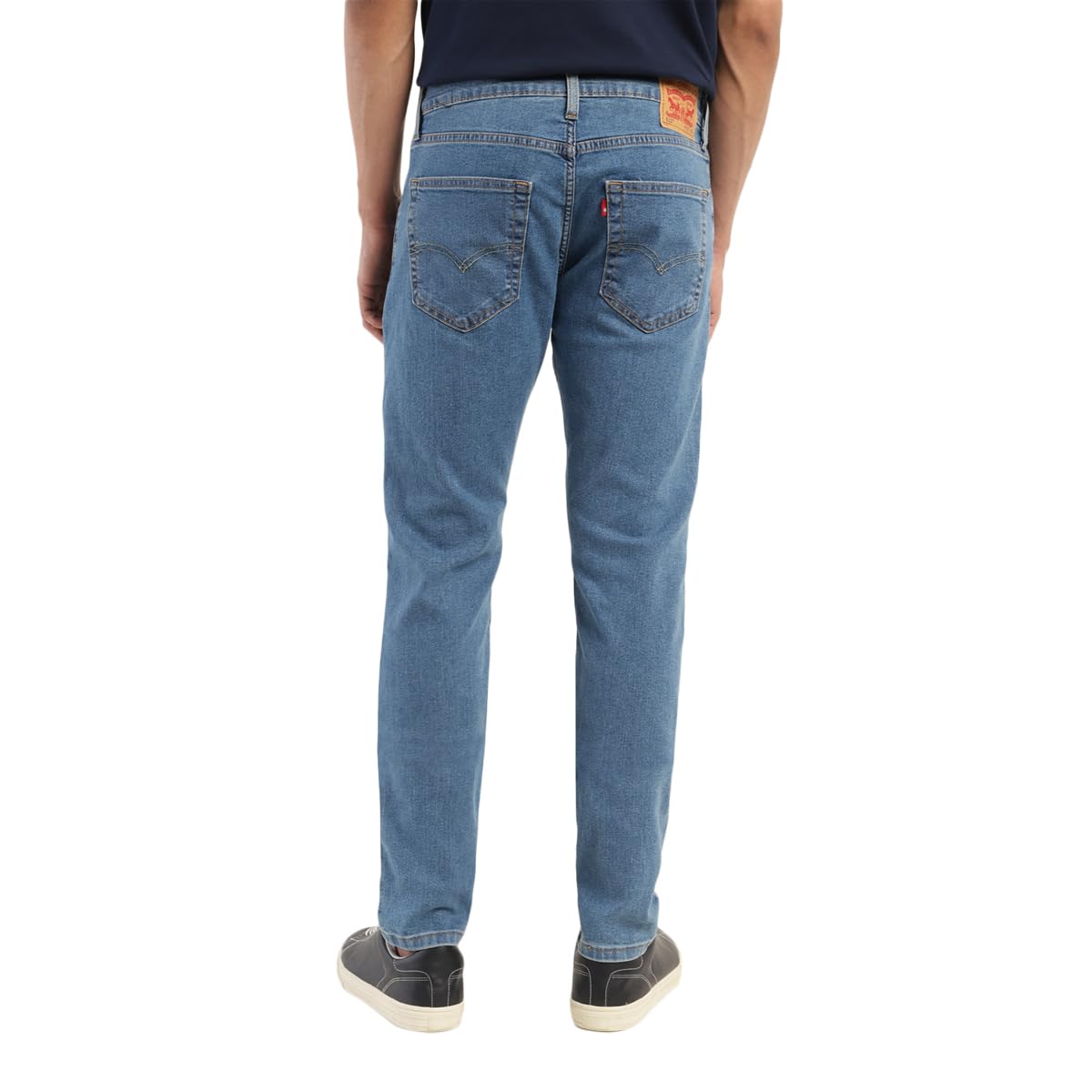 Levi's Men's Mid Rise 512 Slim Tapered Fit Mid-Rise Stretchable Jeans, Blue, 34