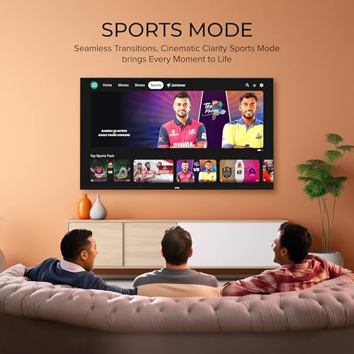VW 108 cm (43 inches) Nano Sync Series 4K Ultra HD Smart JioTele OS QLED TV VW43JQ1 (Black)