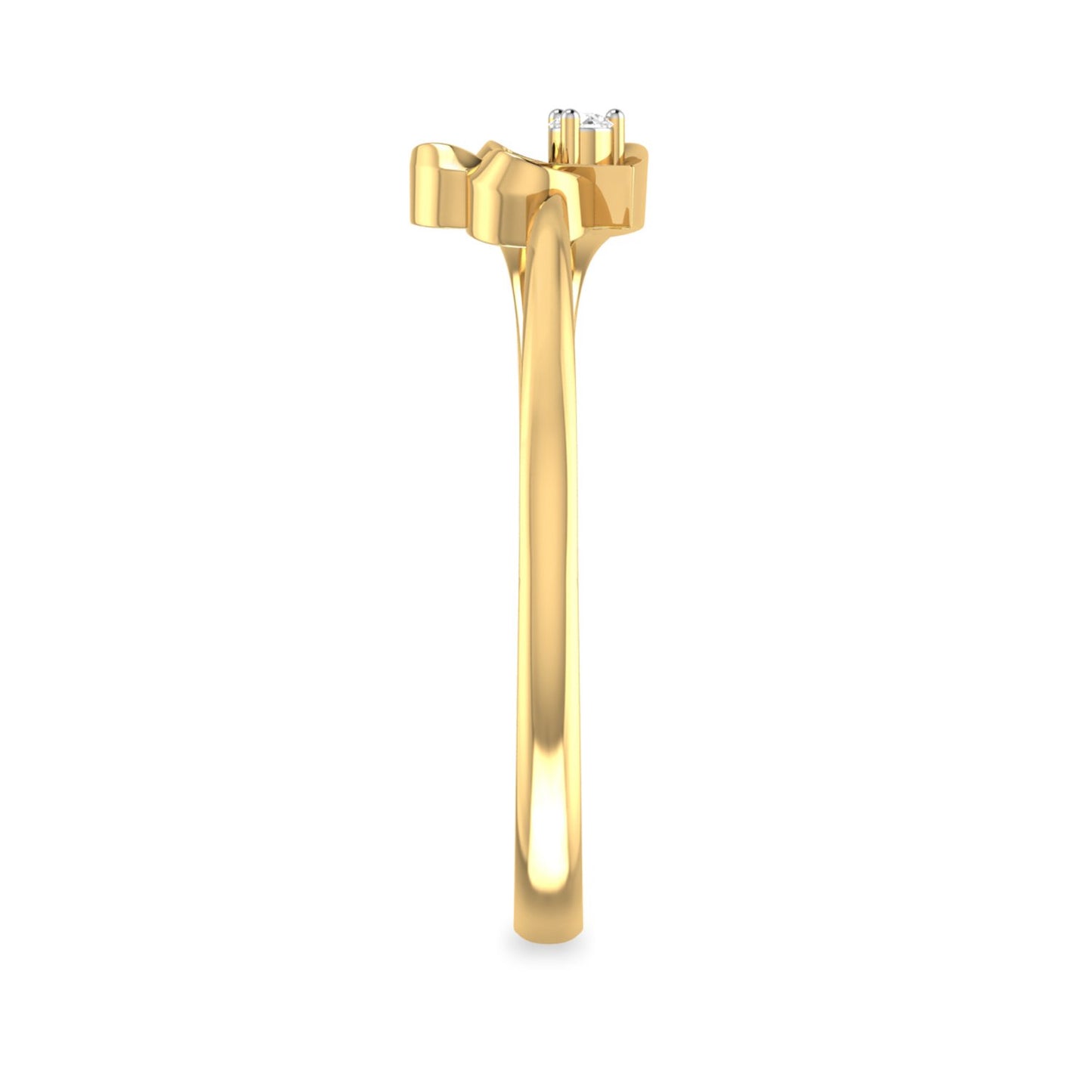 PC Jeweller The Drusilla 18KT Yellow Gold Diamond Ring for Women(Gold)