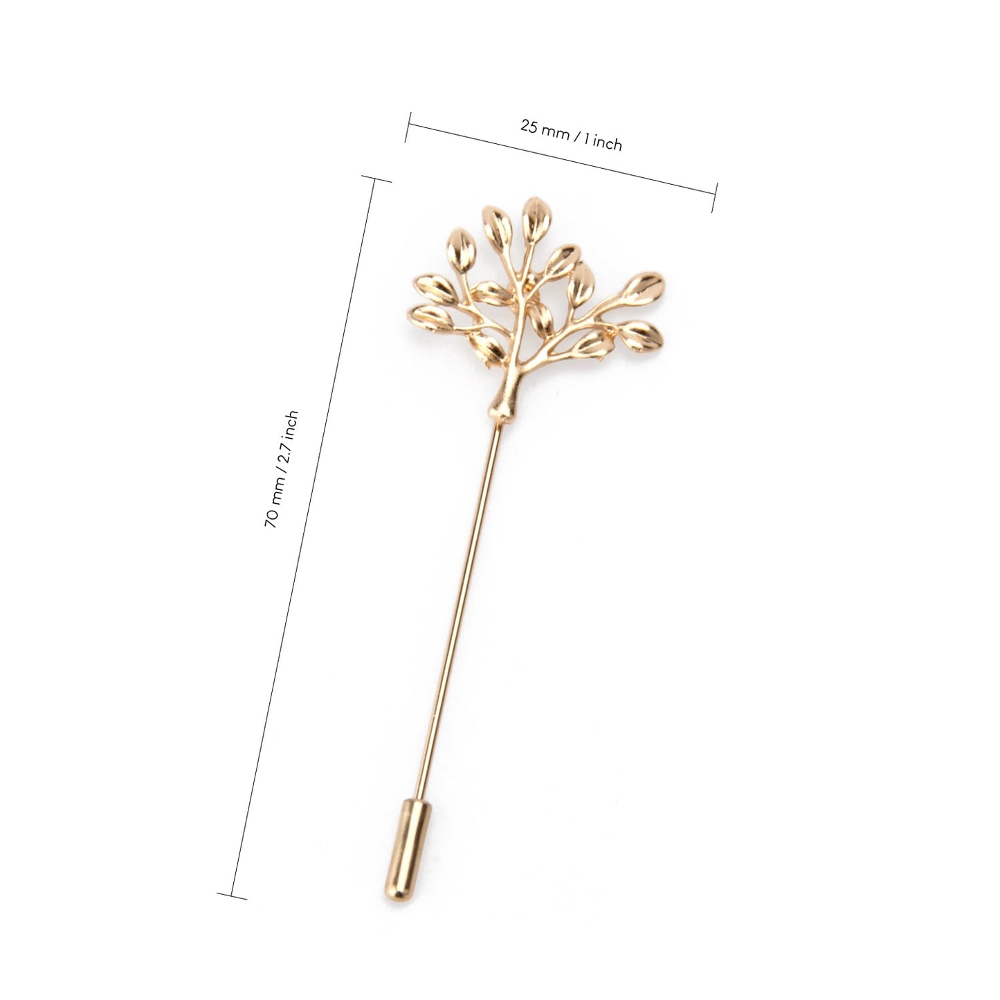 Wynameleri UJOY Lapel Pins Brooch Rose Gold Tree of Life Design