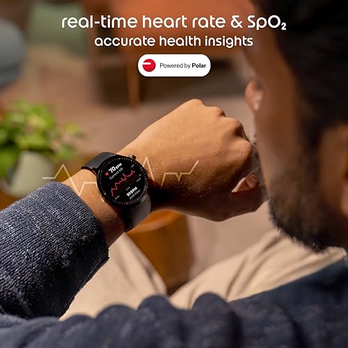 Motorola Moto Watch, 1.4 OLED, AOD, Auto-Brightness, Dual Band GPS, Powered by Polar Smartwatch (Matte Silver/Matte Silver Band Strap, Free Size)