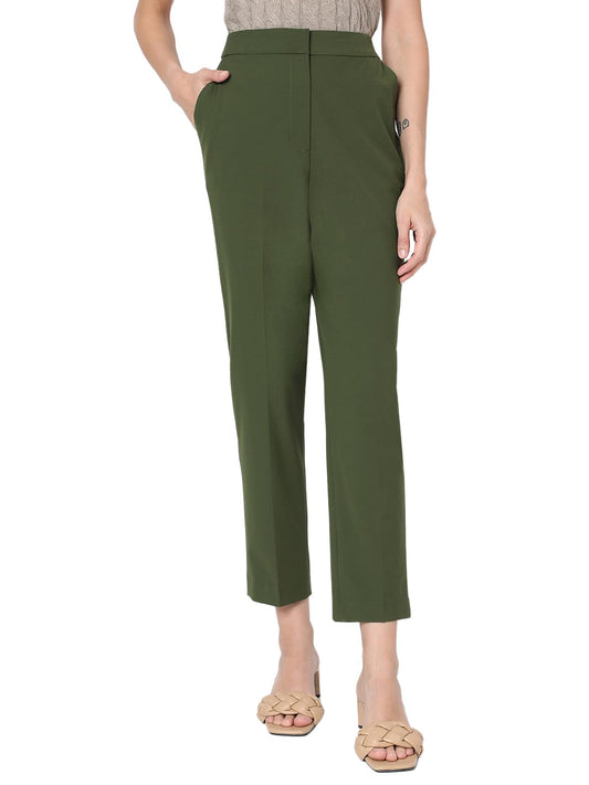 VERO MODA Womens Slim Fit High Rise Trouser