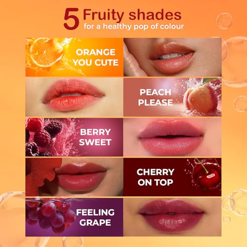 Just Herbs Water Baby Smudge & Transfer Proof | 12hrs Stay | Richly Pigmented Infused with Aloe Vera Multipurpose Water Tint for Lips, Cheeks and Eyelids for Women 6.5ml (Orange You Cute)