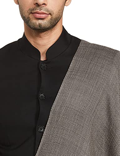 Pashtush Mens Cashmere - Wool, Reversible Muffler, Dapper Grey
