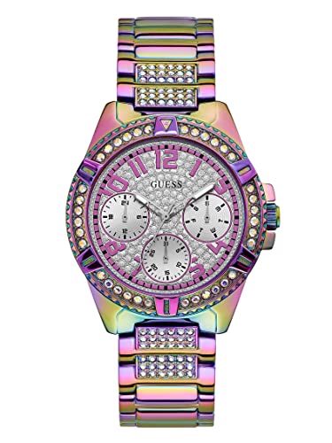 GUESS Round 40mm Silver Dial Analog Women Watch - GW0044L1