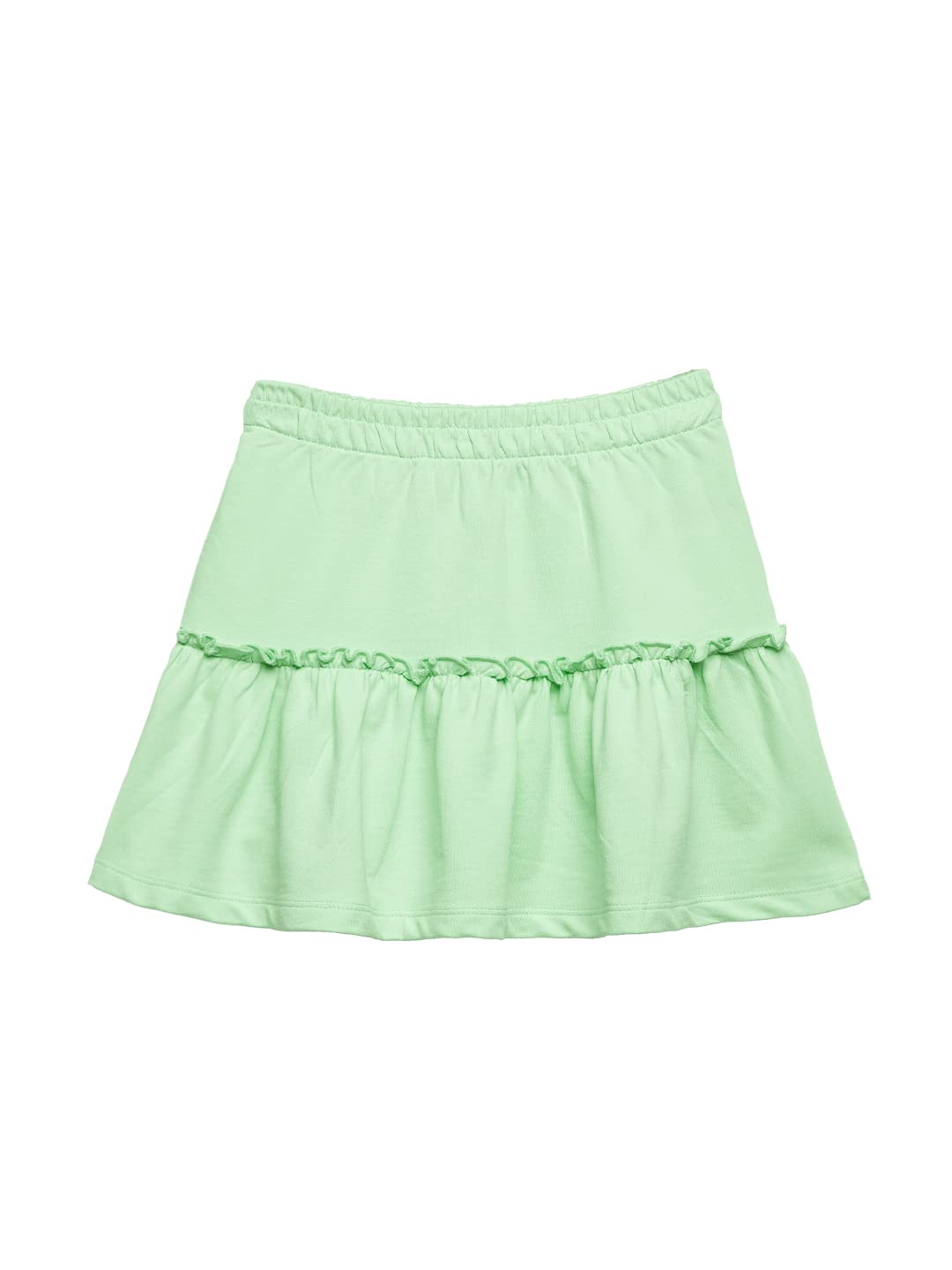 The Souled Store Solids: Mint Girls Tiered Skirts for Girls