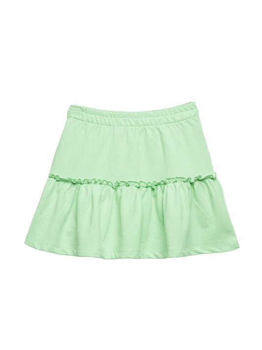 The Souled Store Solids: Mint Girls Tiered Skirts for Girls