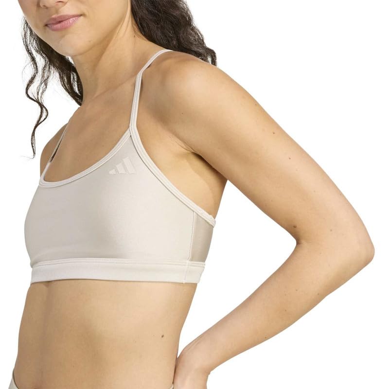 adidas Womens Bra | AERO LS Bra | Beige | Size-XS |