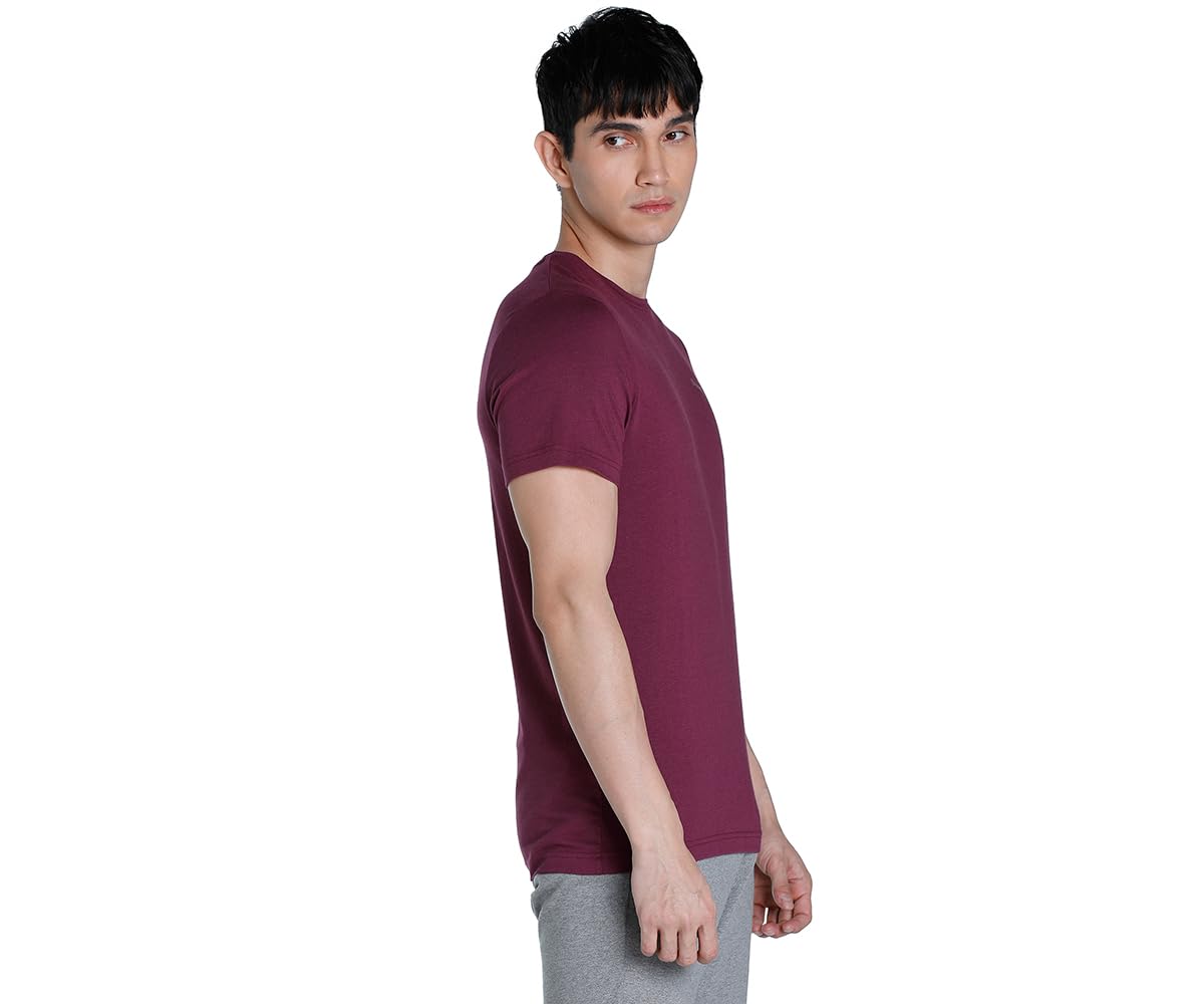 Puma Men, Premium Soft Touch Crew Tee, Grape Wine, S, (67651802)