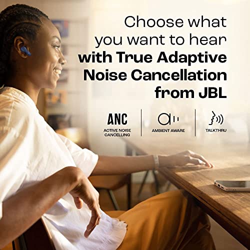 JBL Live Pro 2 Premium in Ear Wireless TWS Earbuds, ANC Earbuds, 40Hr Playtime, Dual Connect, Customized Bass with Headphones App, 6 Mics for Clear Calls, Wireless Charging, Alexa Built-in (Blue)