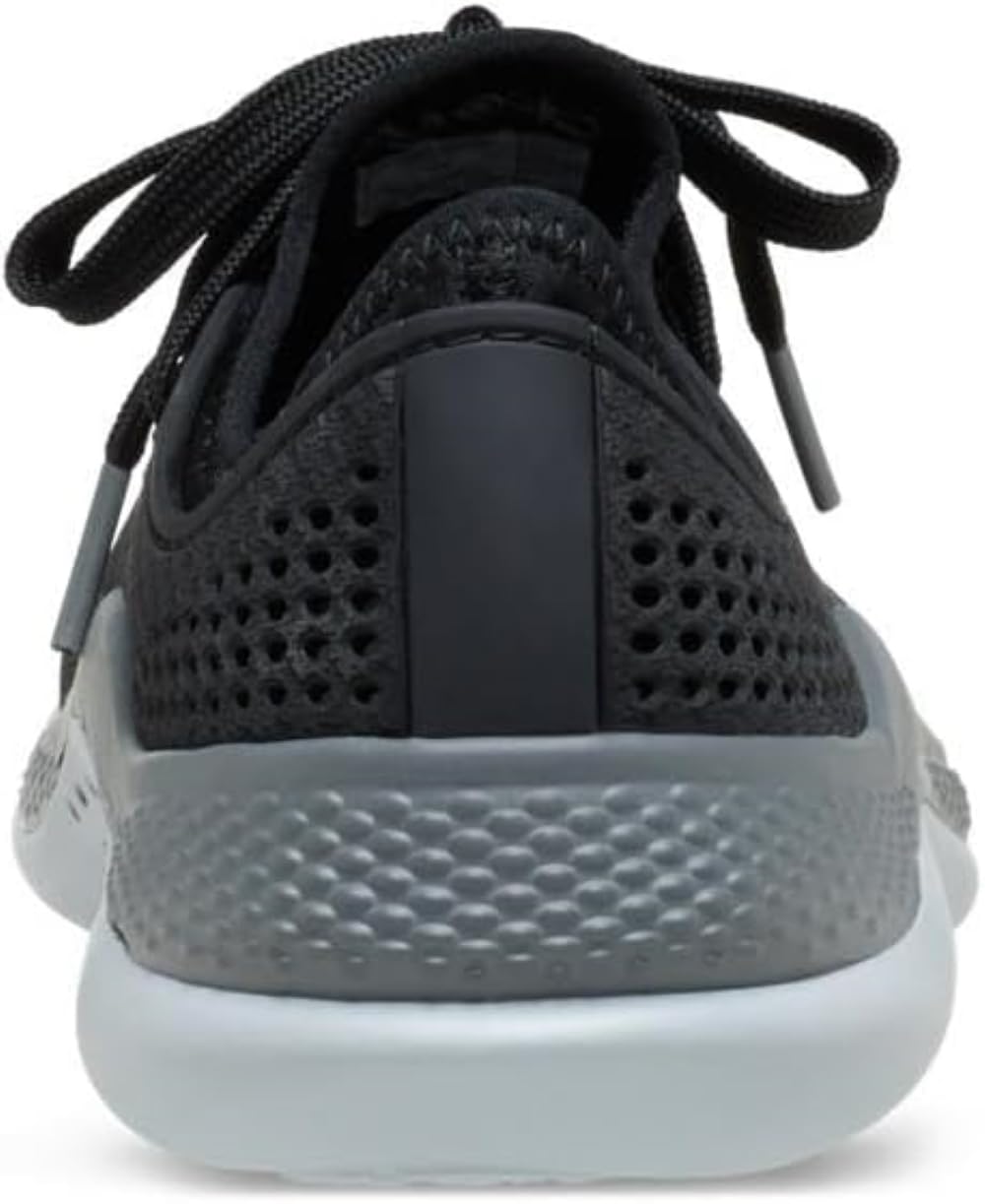 crocs mens LiteRide Shoe Black/Slate Grey Sneaker - 8 UK (M9) (206715-0DD)