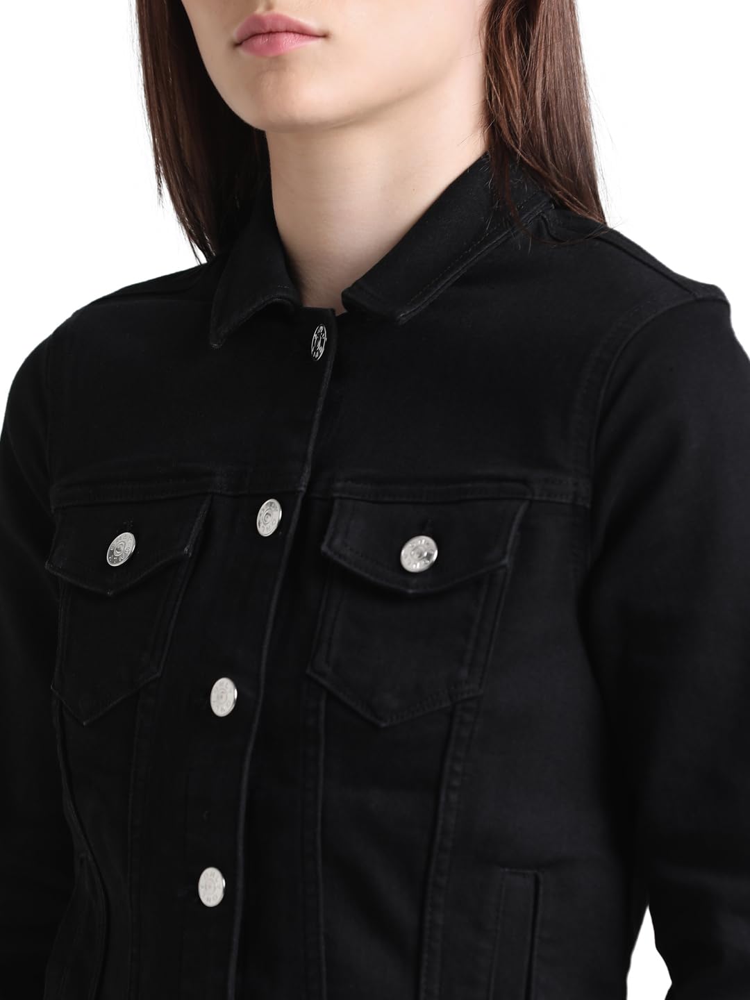 ONLY Women's A-Line Coat (15323936- Black