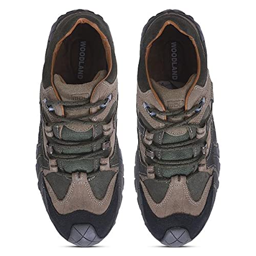 Woodland Men's Green Leather Boat Shoes - 9 UK/India (43 EU)