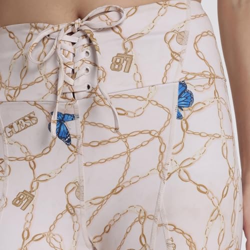 GUESS Women Off White Printed Legging_7628067145101