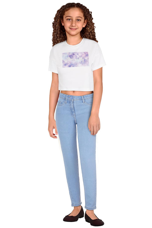 Allen Solly Girls Jeans ICE Blue