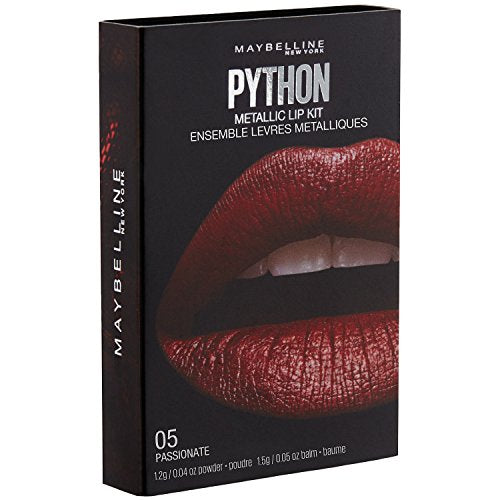Maybelline New York Lip Studio Python Metallic Lip Kit, 05 Passionate, 2.7g