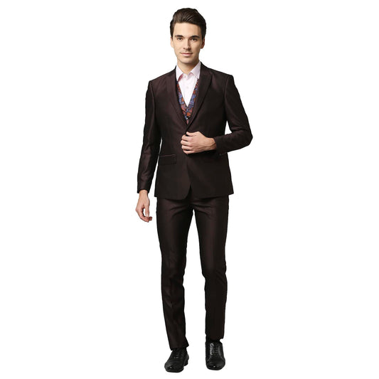Raymond Dark Brown Suit (Size: 38)-RIDG00629-O7