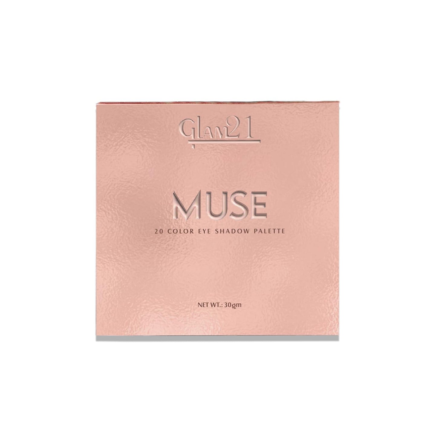 Glam21 Muse Eyeshadow Palette | Highly Pigmented |20 Selected Shades| Highly Pigmented Matte& Shimmer | Long-Lasting, Crease-Free Formula Shades | Professional & Everyday Eye Makeup- 30gm| 02- Divine