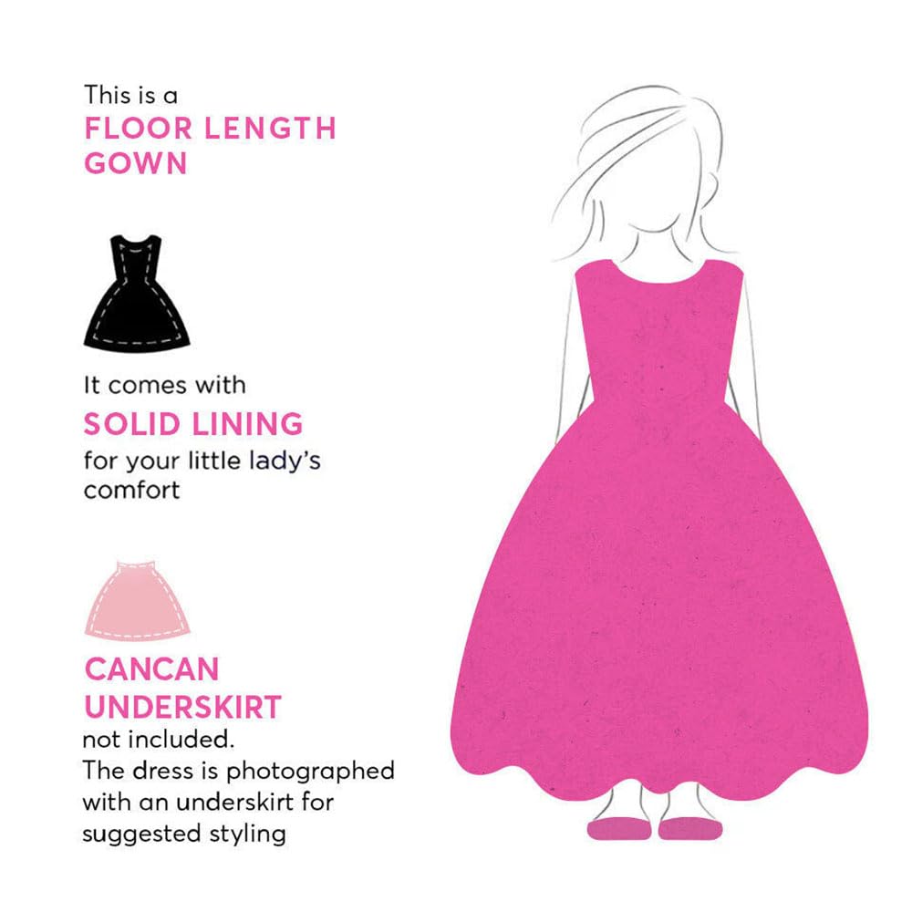 Hopscotch Girls Sequin Embellished Floor Length A Line Gown In Blue Color For Ages 10-11 Years