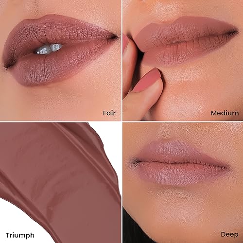 LA MIOR Matte Velvet Liquid Lipstick 8 Hour Coverage | Rich & Long Lasting lip color for Women | Lightweight & Comfortable - Smudge Proof | Non Transferable | Shade -Triumph, 5 ml
