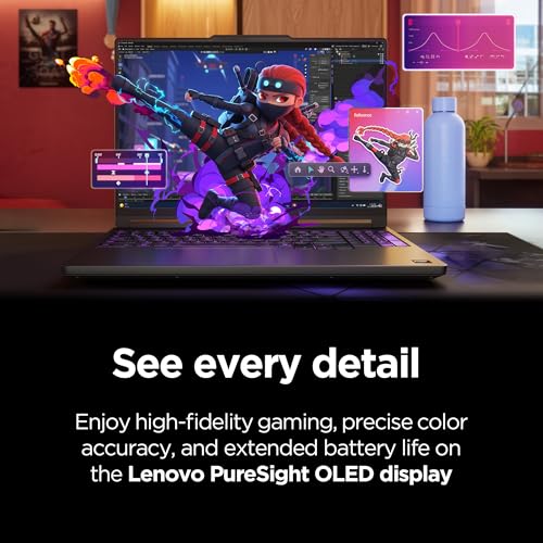 Lenovo Legion 5a - 2026 - Gaming Laptop - NVIDIA GeForce RTX 5060-15.3" OLED WQXGA Display - 165Hz Refresh Rate - Ryzen 7 250-32GB Memory - 1TB Storage - Eclipse Black