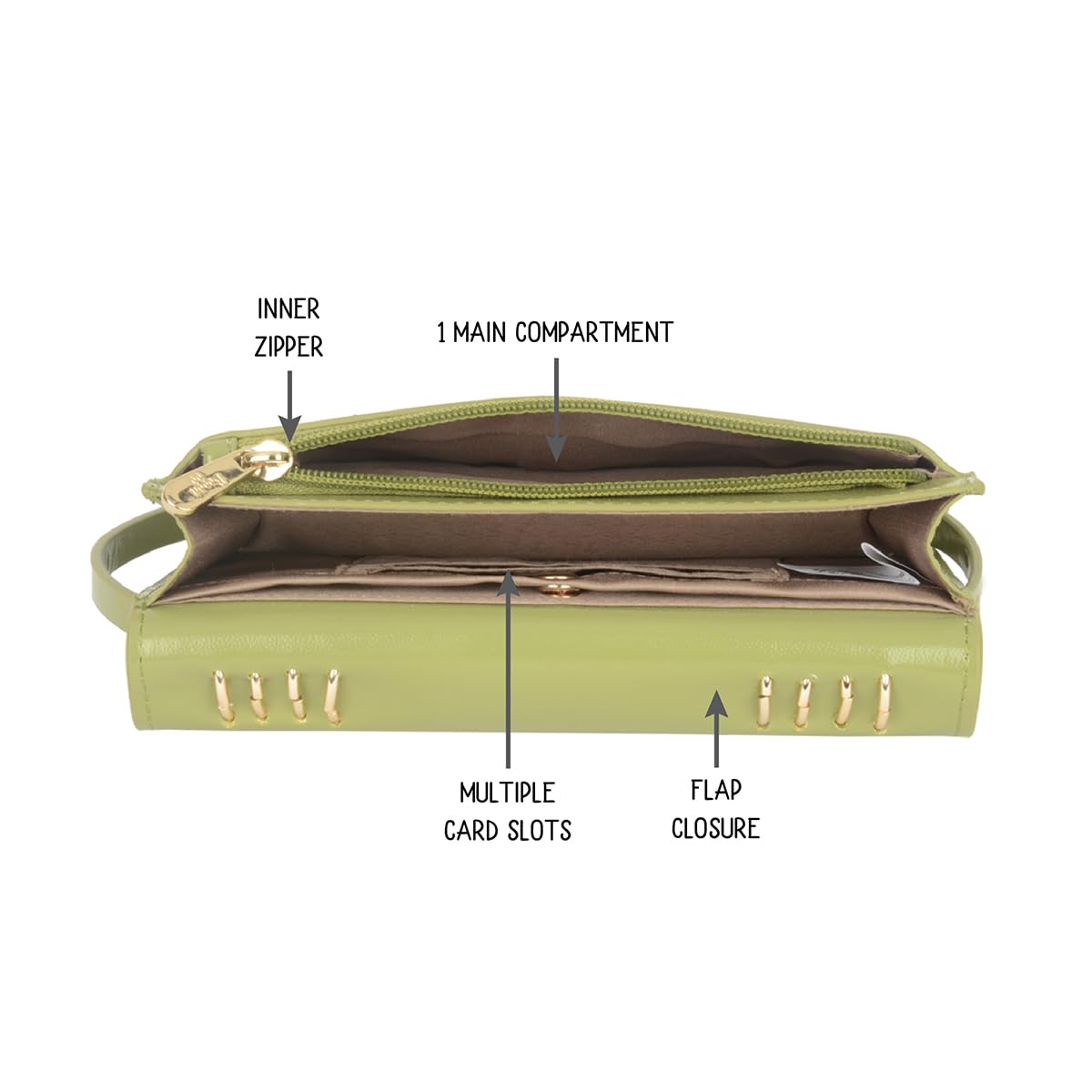 Baggit Women's Green XXS Size Tote Sling Bag