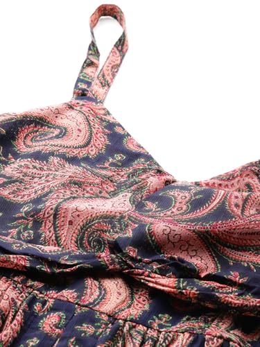 Aarke Ritu Kumar Navy Lily Bloom Sleeveless Kurta with Pant