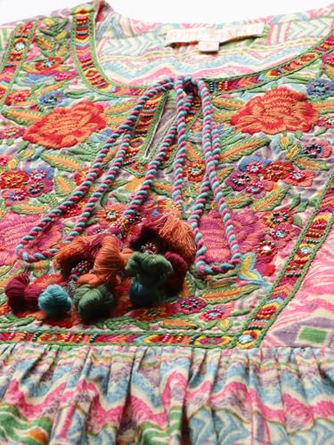 Ritu Kumar Multi Phool Long Dress Multicolour