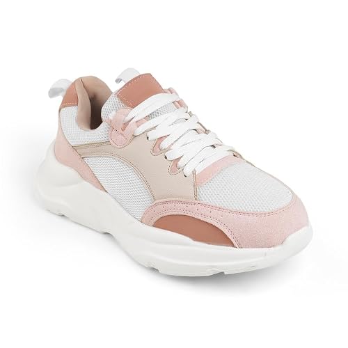 tresmode NORDI Pink Women's Sneakers in Size 7 UK / 40 EU