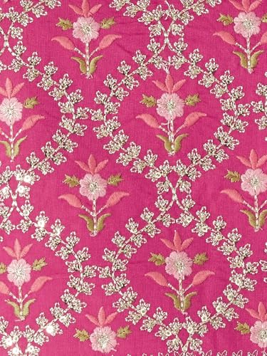 Max Women Embroidered Straight Kurta (Pink_M)