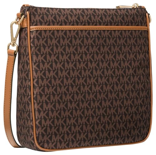 Michael Kors Jet Set Charm Large North/South Crossbody, Brown/Acorn, One Size, Contemporary