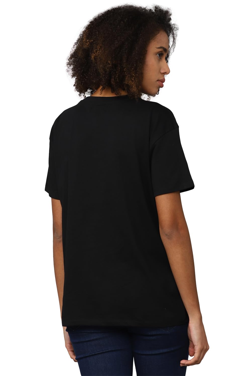 Allen Solly Women's Regular Fit T-Shirts (AHKCCRGP590416_Black