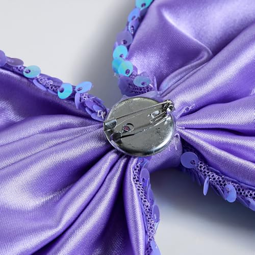 Hopscotch Girls Purple Sleeveless Ruffled Sequined Gown for Age (7-8 Years)