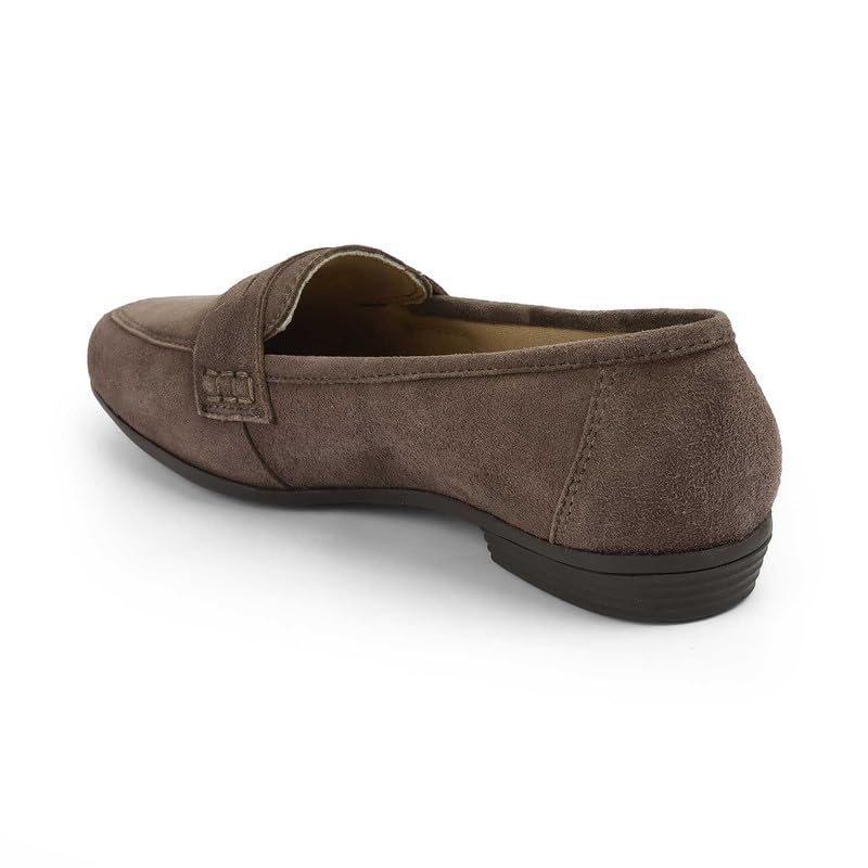 tresmode Suave Brown Women's Casual Loafers | Vegan Friendly Leather | TPR Sole in Size 7 UK / 40 EU