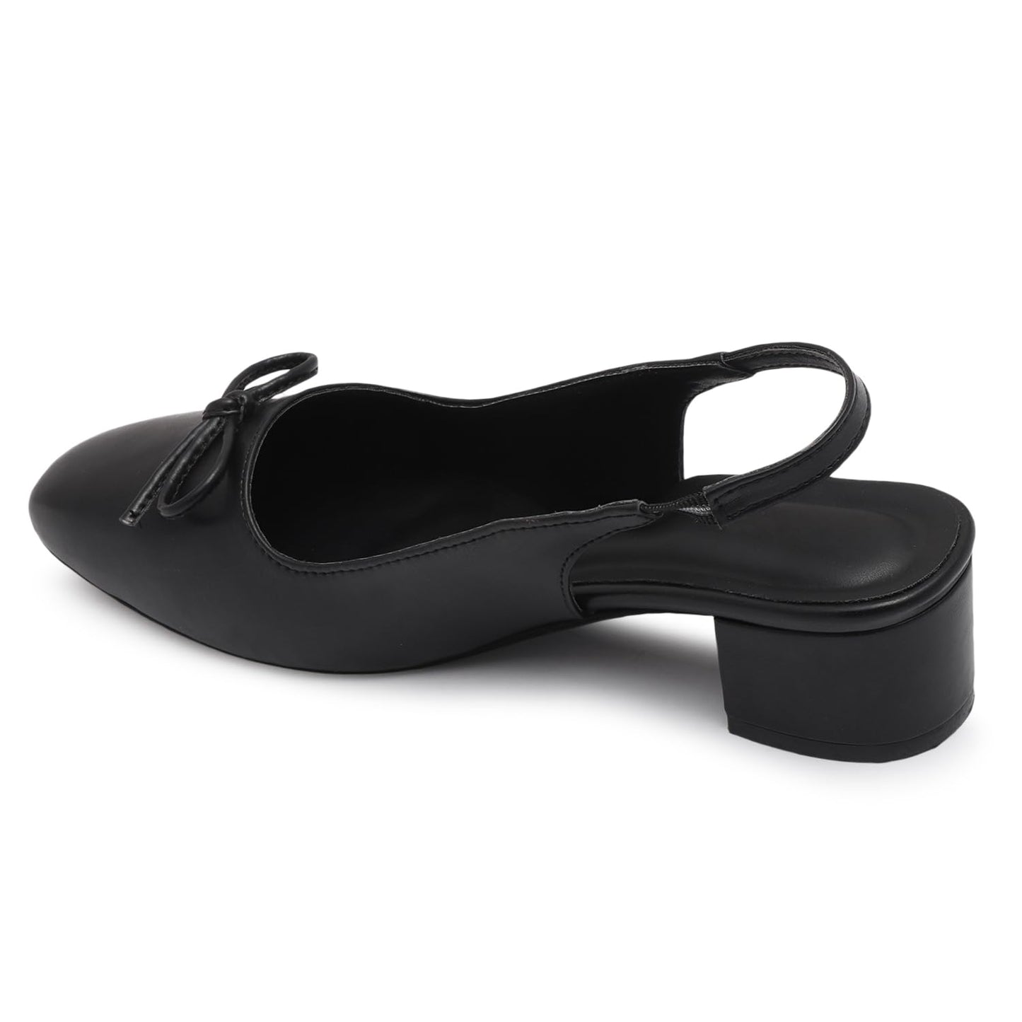 Carrito Women Sandals, Square Toe, Comfortable Block Mule Heels Sandals for Long Walk Casual Sandals. (Black, UK Footwear Size System, Adult, Women, Numeric, Medium, 6)