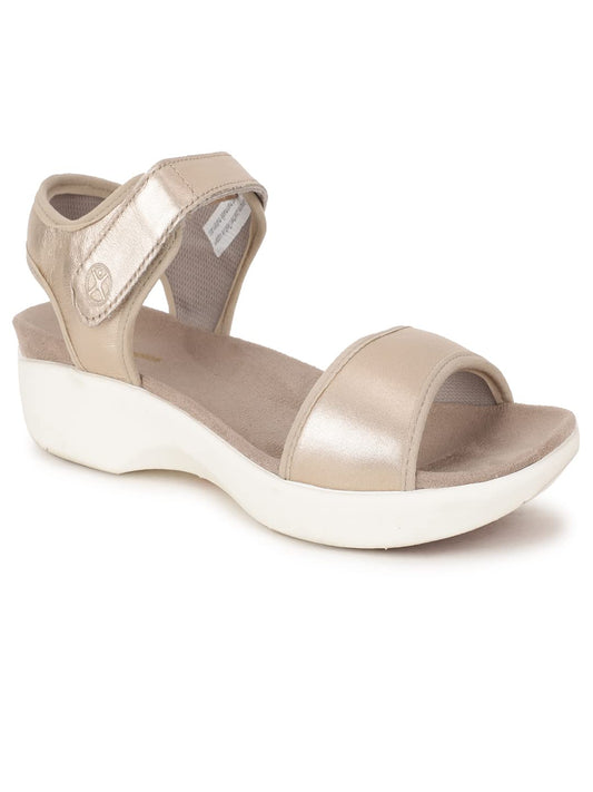 Hush Puppies womens DORRI QTR STRAP SILVER Heeled Sandal - 5 UK (6641814)