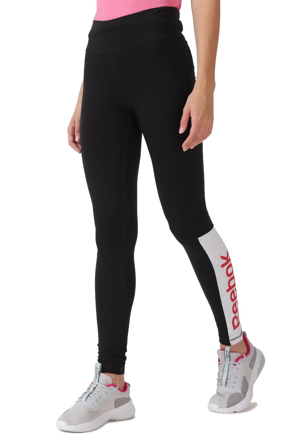 Reebok Womens Training Essentials Linear Logo Leggings Black