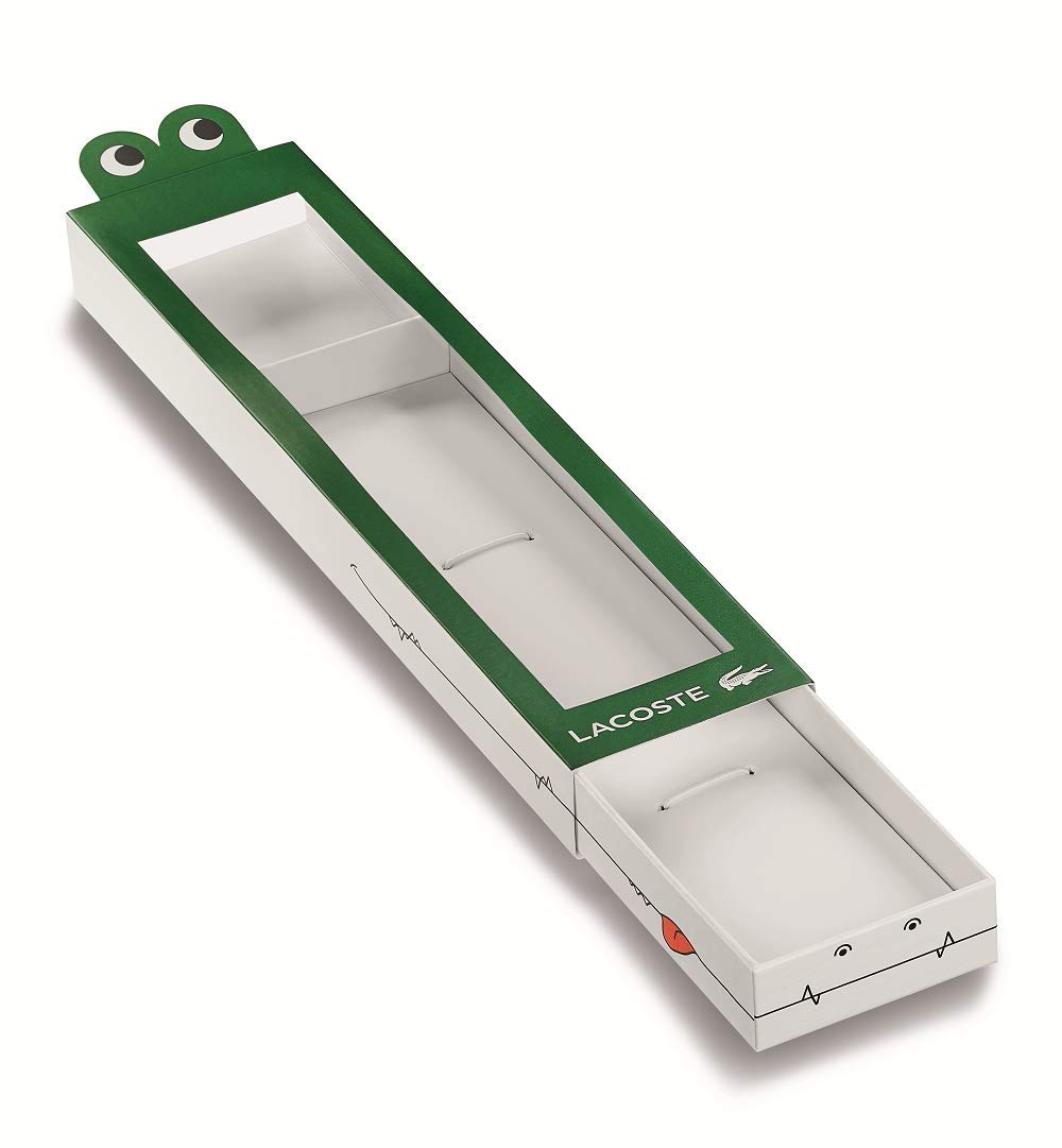 Lacoste Mini Tennis Qtz Basic Green Round Dial Kids Watch|Green Silicone Material|Multi Color Band - 2030055