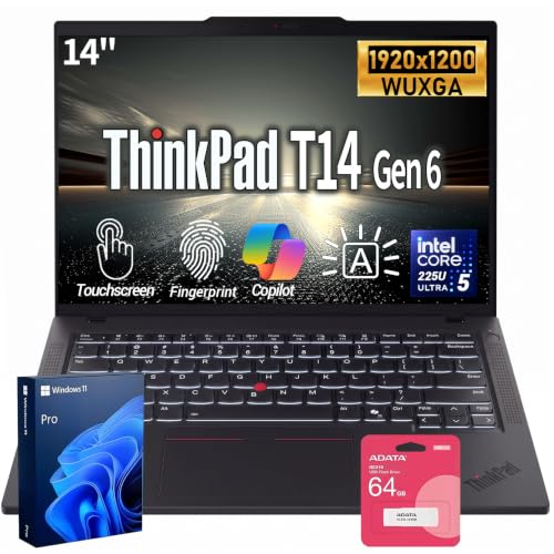 Lenovo ThinkPad T14 14" WUXGA Intel Core Ultra 5 225U Business AI Laptop,