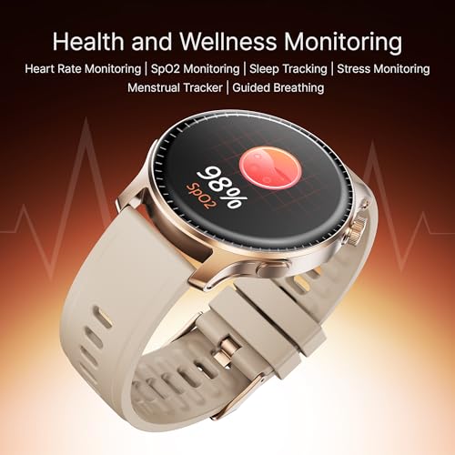 boAt Ultima Prime smartwatch with 1.43” AMOLED Display, AOD, Personalized Fitness Nudges, Functional Crown,100+ Sports Modes, Create Your Own Watchface, smartwatch for man and Woman (Rose Gold)